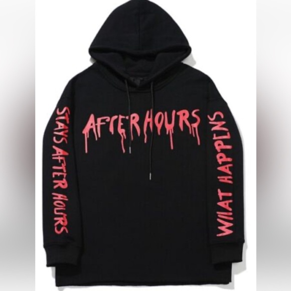 Vlone Men's Red and Black Hoodie siz 
Medium. - Picture 1 of 11